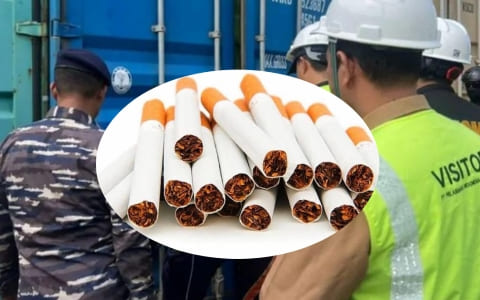 Rokok Ilegal di Pelabuhan Dwikora Pontianak Dibongkar Paksa Tim Gabungan Rokok Ilegal di Pelabuhan Dwikora Pontianak Dibongkar Paksa Tim Gabungan