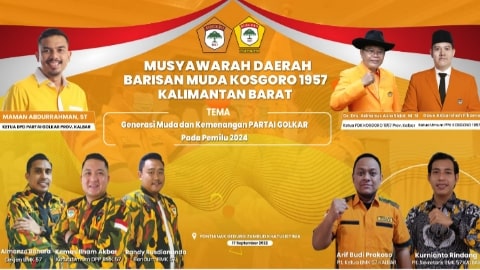 Dalam Waktu Dekat, Barisan Muda Kosgoro 1957 Kalbar Bakal Musda
