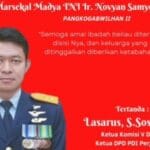 Lasarus Turut Berduka Atas Wafatnya Marsekal Madya TNI Ir. Novyan Samyoga