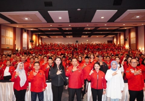 625 Kader Banteng Kalbar Meriahkan HUT ke-50 PDI Perjuangan di Jakarta