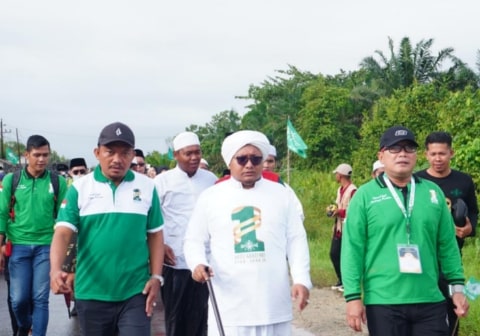 Jalan Sehat Peringatan Harlah Satu Abad NU di Kubu Raya Diikuti Ribuan Warga