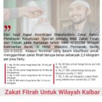 Zakat Fitrah untuk wilayah Kalbar