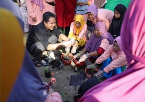 Mak Ganjar Kalbar Ajak Para Ibu Budidayakan Tomat
