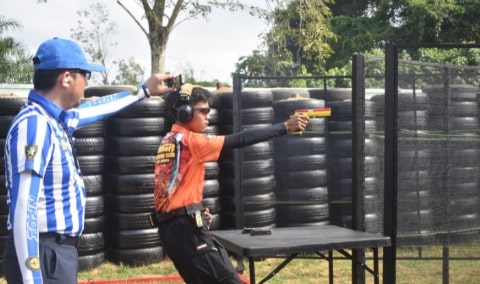 Arvin Borong 9 Trofi di Kejuaraan Menembak Nasional Pangdam Tanjungpura Cup