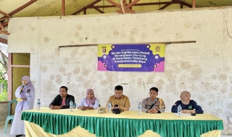 RPA Kalbar Bersama Polda Kalbar Atasi Stunting di Kecamatan Terentang