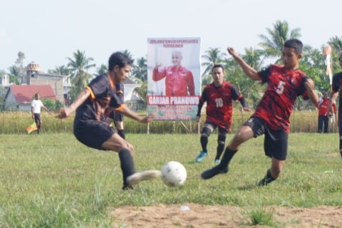 Helatan Sepak Bola Ganjar Pranowo di Kubu Raya