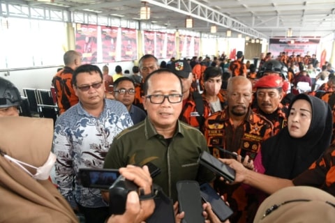 Wabup Sujiwo Ajak Pemuda Pancasila Jaga Pesta Demokrasi