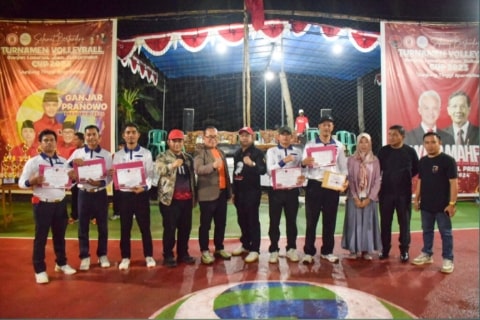 Sujiwo Kampanyekan Program Olahraga Ganjar Mahfud