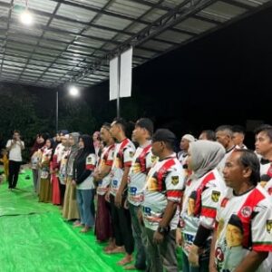 Relawan Desa Mekar Baru Komitmen Menangkan Jikir di Pilkada Kubu Raya