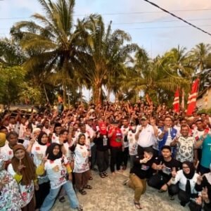 Ribuan Relawan se-Kecamatan Teluk Pakedai Siap Menangkan Jiwo-Sukir