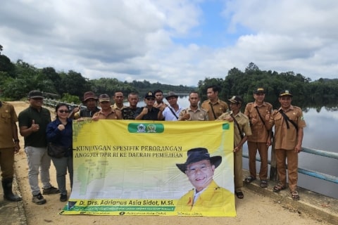 Dukung Program Swasembada Pangan, Adrianus Asia Sidot Lakukan Kunjungan Kerja Spesifik ke Bendungan Merowi