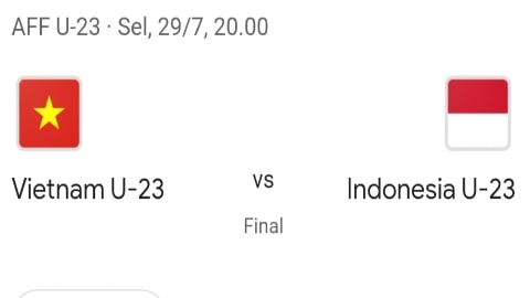 Jadwal Final Indonesia vs Vietnam: Duel Sengit Piala AFF U-23 2025 di GBK