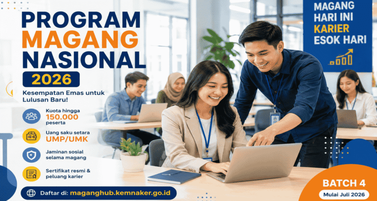 Cara Daftar Program Magang Nasional Juli 2026: Kuota 150 Ribu Peserta