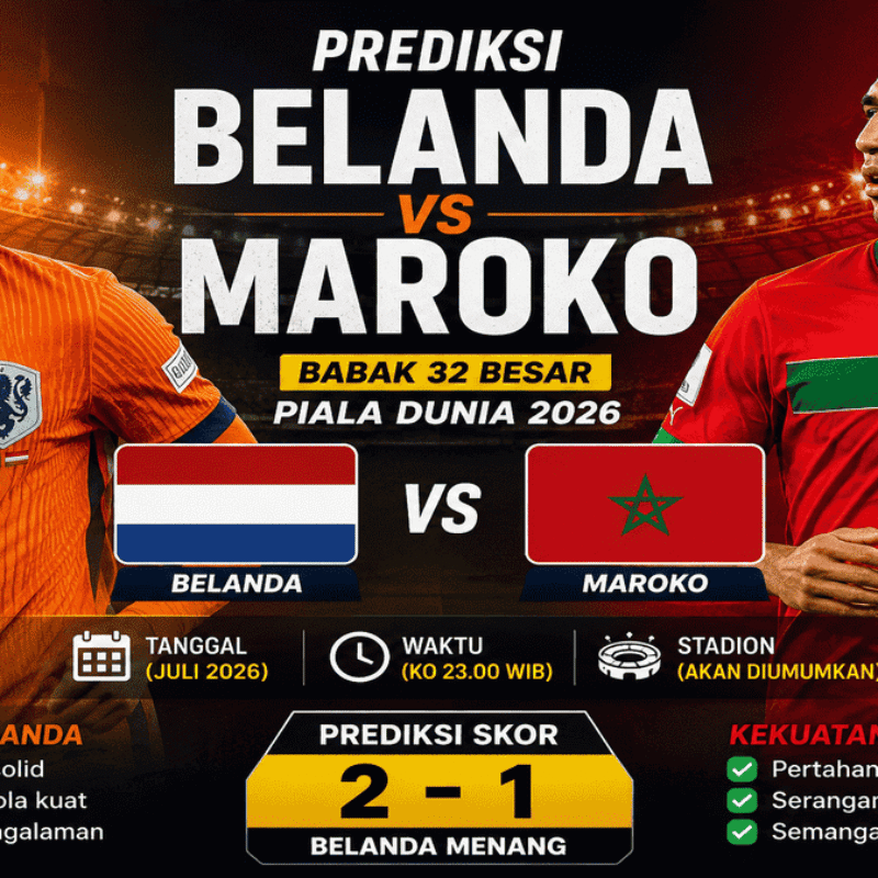 Nonton Belanda vs Maroko Gratis: Live Streaming Piala Dunia 2026, Kick-off Malam Ini