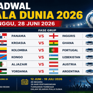 Jadwal Piala Dunia 28 Juni 2026: Argentina, Inggris hingga Portugal Siap Bertanding