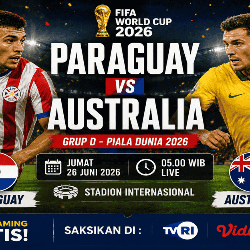 Link Nonton Paraguay vs Australia Gratis: Adu Ketangguhan Amerika Selatan dan Asia di Panggung Piala Dunia 2026
