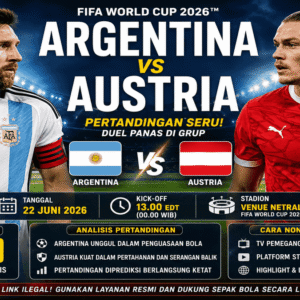 Nonton Argentina vs Austria Gratis: Jadwal, Jam Tayang, Prediksi Skor, dan Cara Live Streaming