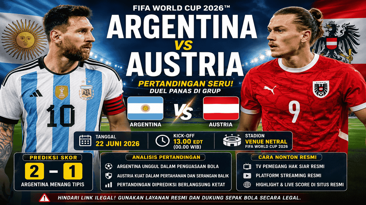 Nonton Argentina vs Austria Gratis Png Nonton Argentina vs Austria Gratis: Jadwal, Jam Tayang, Prediksi Skor, dan Cara Live Streaming