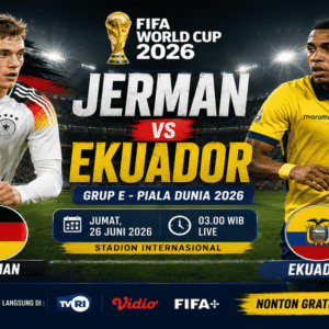 Link Nonton Jerman vs Ekuador Gratis Malam Ini, Duel Penentu Tiket Babak 16 Besar Piala Dunia 2026