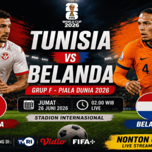 Link Live Streaming Tunisia vs Belanda Gratis: Ketika Mimpi Afrika Bertemu Ambisi Oranje di Piala Dunia 2026