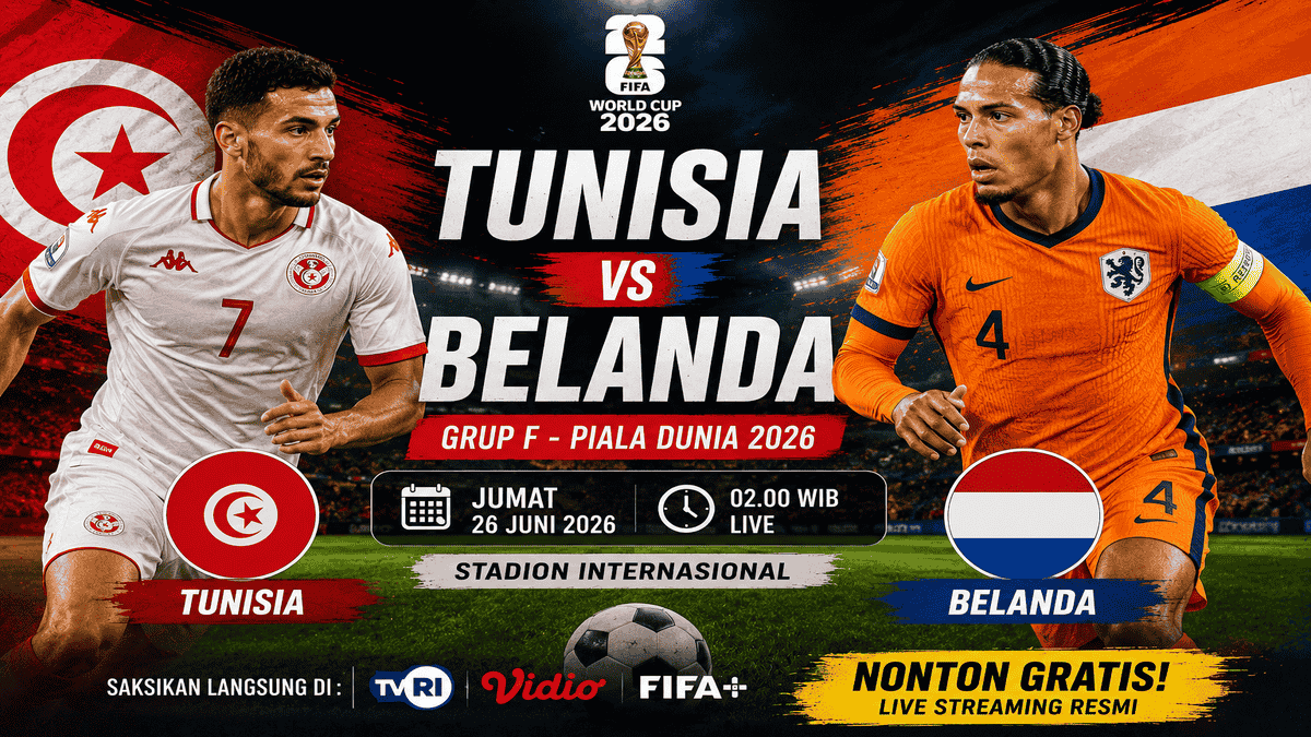 Nonton Tunisia vs Belanda Gratis, Misi Mustahil Sang Elang Carthage Hadang Der Oranje di Piala Dunia 2026