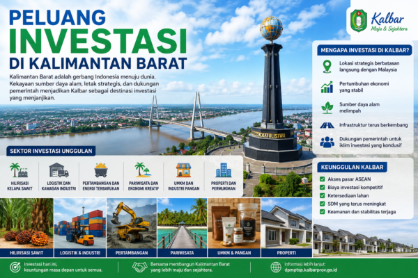 Investasi di Kalimantan Barat 2026: Sawit, Pariwisata hingga Properti Jadi Primadona