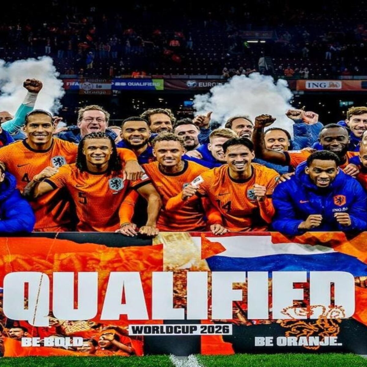 Pemain Timnas Belanda dan Jepang menjelang pertandingan Grup F Piala Dunia 2026 yang disiarkan langsung TVRI