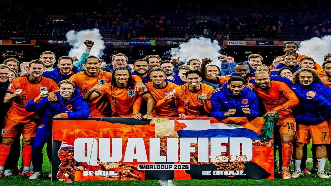 belanda-vs-jepang-live-tvri-piala-dunia-2026.jpg Pemain Timnas Belanda dan Jepang menjelang pertandingan Grup F Piala Dunia 2026 yang disiarkan langsung TVRI