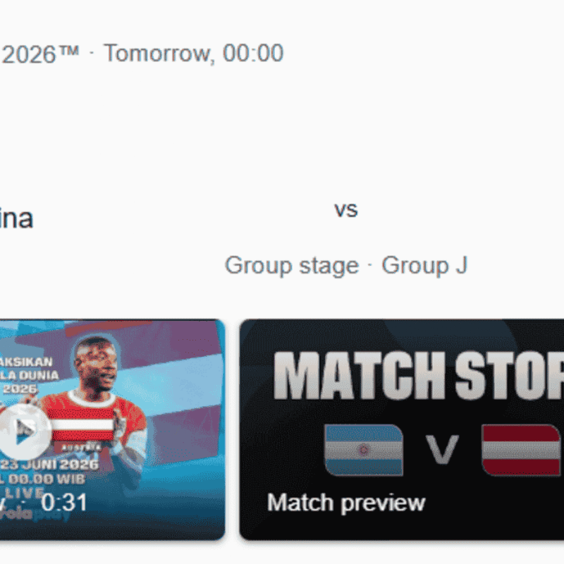Link Nonton Streaming Norwegia vs Senegal Gratis: Update Hasil Piala Dunia 2026 Hari Ini