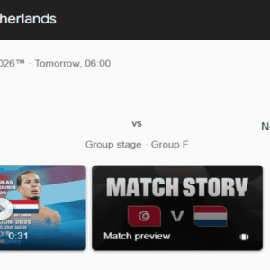 Nonton Siaran Langsung Tunisia vs Belanda: Laga Penentu Grup F Piala Dunia 2026 yang Sarat Tekanan dan Harapan