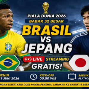 Siaran Langgsung Brazil vs Jepang Gratis: Link Nonton Live Streaming Piala Dunia 2026 Malam Ini