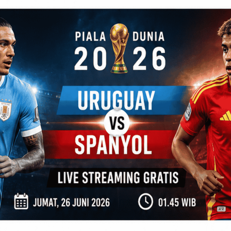 Live Streaming Uruguay vs Spanyol Gratis: Nonton Siaran Langsung Piala Dunia 2026 Resmi, Jadwal, Prediksi dan Cara Akses