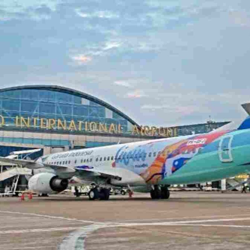 Bandara Supadio Pontianak di Kabupaten Kubu Raya, Kalimantan Barat, yang akan membuka rute penerbangan internasional baru.
