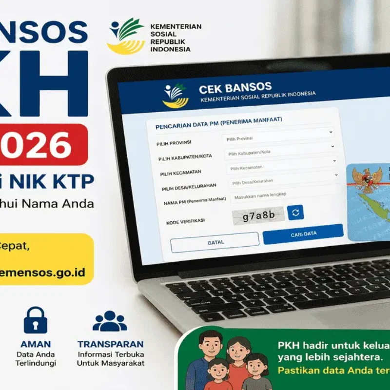 Cek Bansos PKH Juli 2026 Pakai NIK KTP, Begini Cara Cek Status Penerima