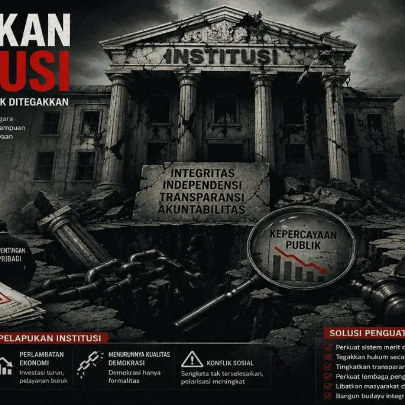 Pelapukan institusi menjadi ancaman bagi demokrasi dan tata kelola negara.