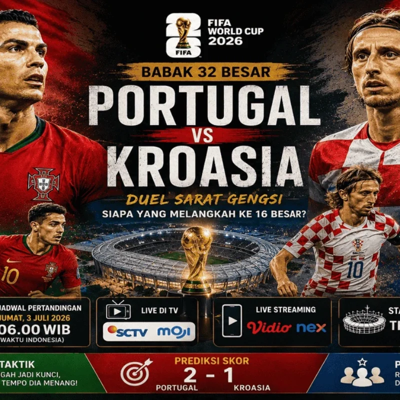 Link Nonton Portugal vs Kroasia Gratis Piala Dunia 20