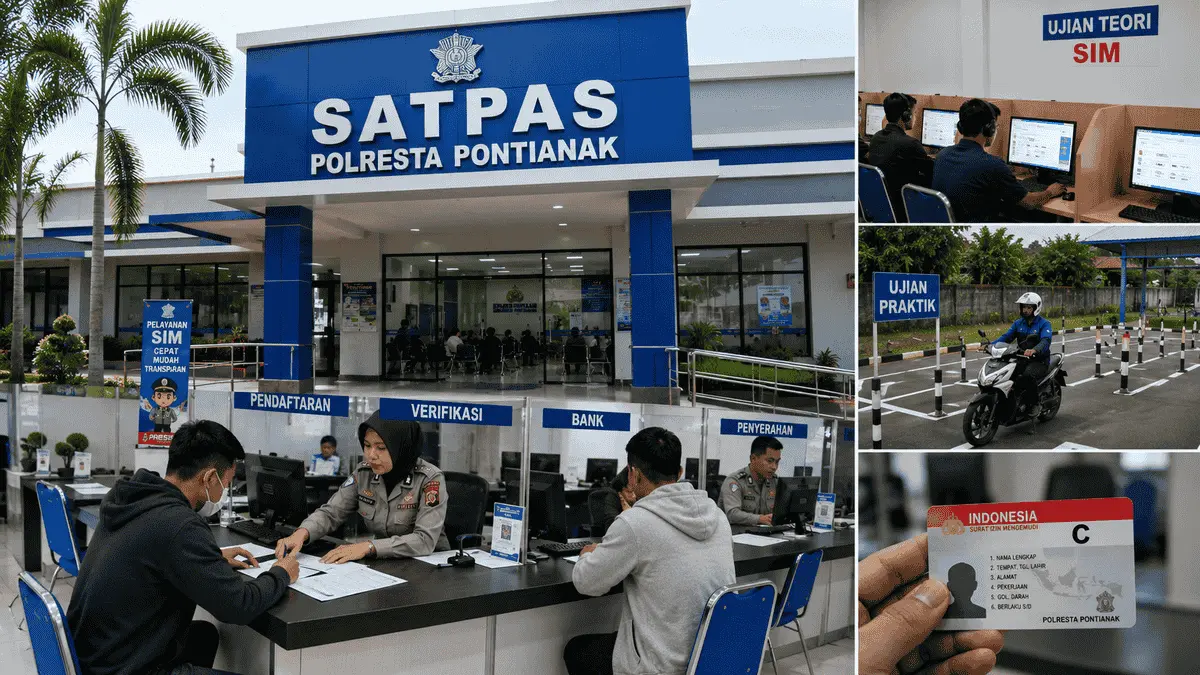 Cara Buat SIM di Pontianak 2026, Syarat dan Tahapan Lengkap di SATPAS Polresta Pontianak