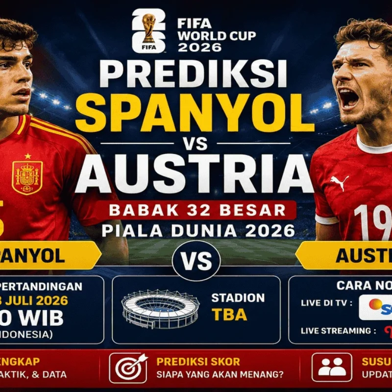 Link Nonton Spanyol vs Austria Gratis Piala Dunia 2026