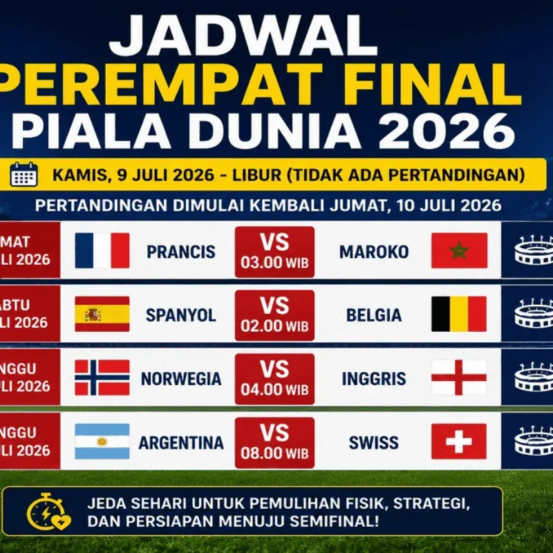 Jadwal Piala Dunia 9 Juli 2026 Libur, Cek Fakta Norwegia Sebagai Calon Juara Piala Dunia
