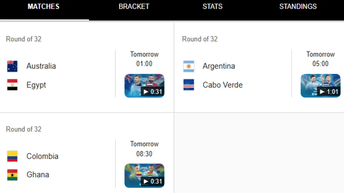 dwal Piala Dunia 2026 Sabtu 4 Juli Argentina vs Tanjung Verde