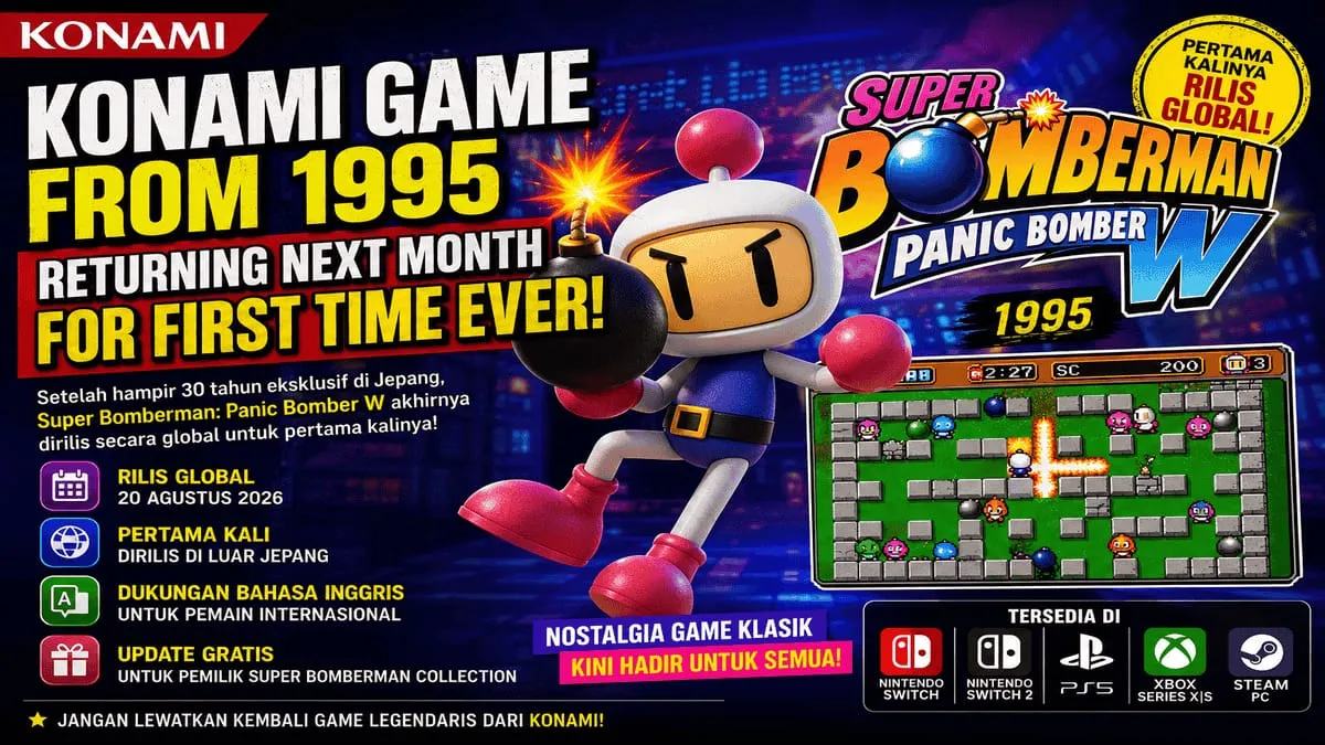 Konami Game From 1995 Returning Next Month for First Time Ever, Game Legendaris Akhirnya Rilis Global Konami Game From 1995 Returning Next Month for First Time Ever, Game Legendaris Akhirnya Rilis Global