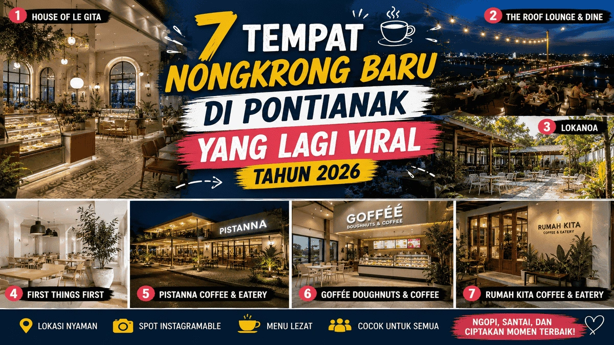7 Tempat Nongkrong Baru di Pontianak yang Lagi Viral Tahun 2026