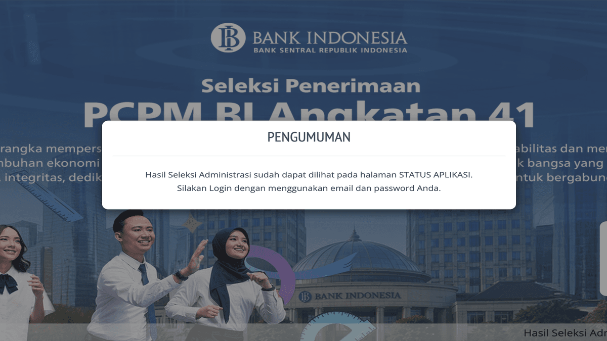 hasil seleksi PCPM BI 2026 (1) hasil seleksi PCPM BI 2026