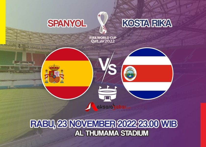 Link Live Streaming Nonton Spanyol vs Kosta Rika Piala Dunia 2022 Siaran Langsung Gratis dimana?