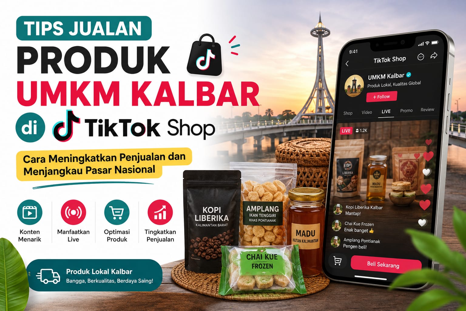 Tips Jualan Produk UMKM Kalbar di TikTok Shop