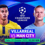 LIVE GRATIS Nonton Stremiang Villarreal dan Manchester City Link Disini