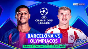 Link Live Streaming Barcelona vs Olympiacos : Gratis nonton di SCTV