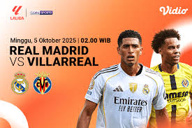 Link Gratis Nonton Streaming  Real Madrid vs Villarreal : Live di Vidio Laliga 2025